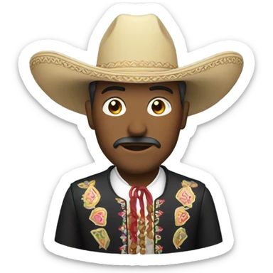 Man with a charro sticker