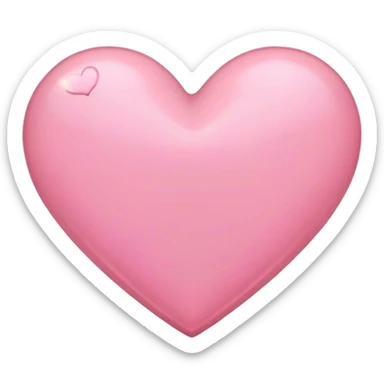 Corazón rosado claro  sticker