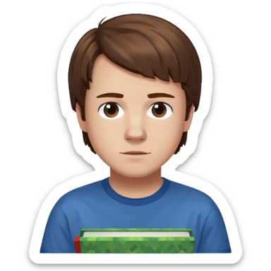 Will from Stranger Things saying can we play Minecraft now? sticker