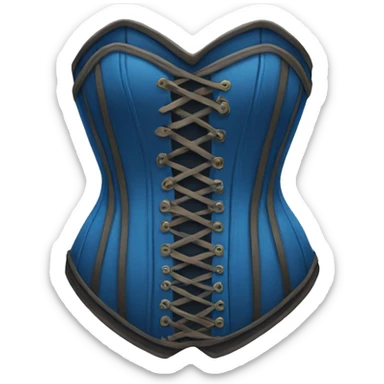 Blue corset  sticker