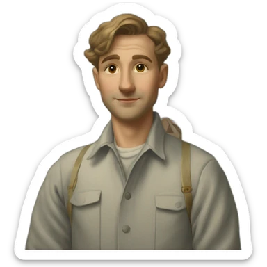 Campus austrian painter in 1945 sticker