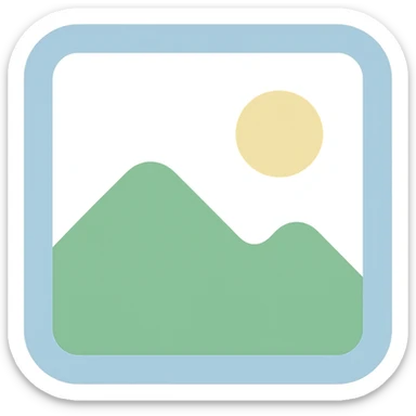 stock image icon, flat color style, simple and clear, no text sticker