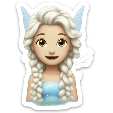 Snow fairy sticker