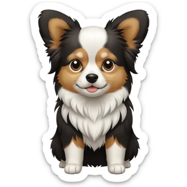 Papillion dog sticker