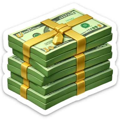 Сделай пачку денег как в GTA San Andreas sticker