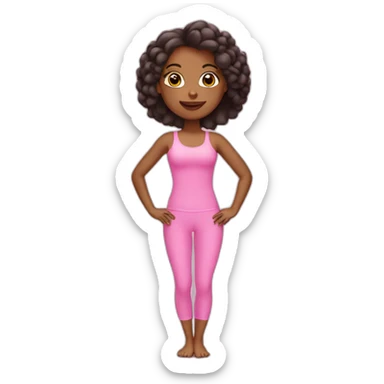 pink pilates princess sticker