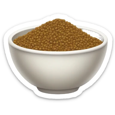 a bowl of lentils sticker