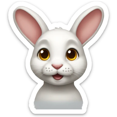 cite rabbit sticker