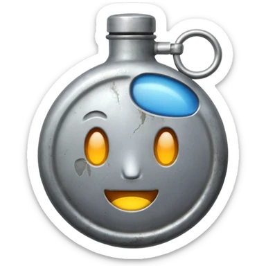 Camp Essentials, canteen,negative:character. sticker