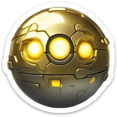 Pixel Legendary Book Cyberpunk Pokemon Pokeball Gold Shiny Glow sticker