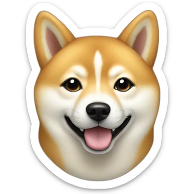 Shiba inu lady gaga sticker