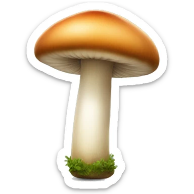 Un champignon heureux sticker
