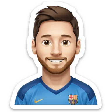create a messi icon - inspired by airbnb category icons sticker