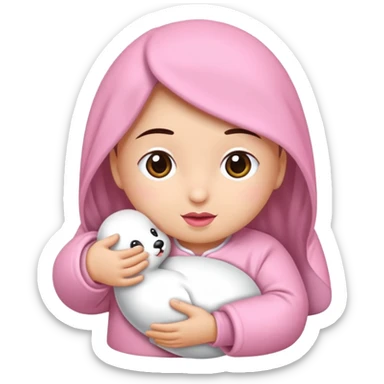 Ağlayan şişman bebek sticker