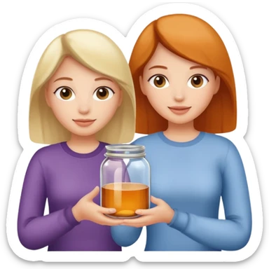  womanPeople Holding Jar sticker