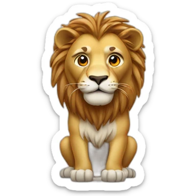 Lion with Tiguan sticker