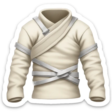 Straitjacket like in an asylum sticker