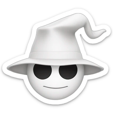 A Stickman with a white hat  sticker