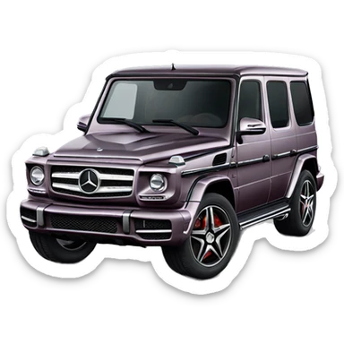 Mercedes-Gclass burgundiu  sticker