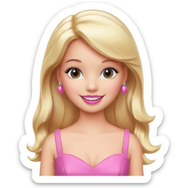 barbie girl sticker