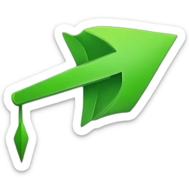 arrow going up sticker