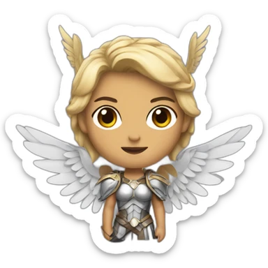 Valkyrie with wings  sticker