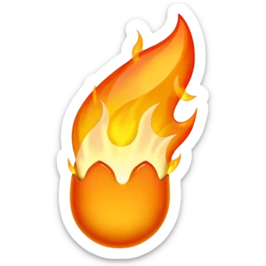 Streak / On Fire Emoji

Glossy 3D emoji of a flaming icon or bullet, glowing orange flames, gold reflections. sticker