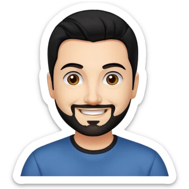 Chris Kirkpatrick with black hair sticker