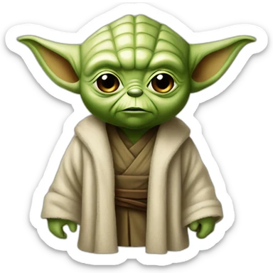 Yoda qui bout sticker