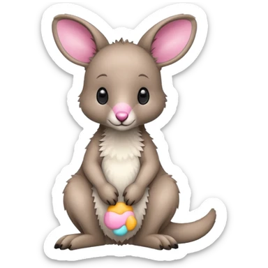 baby kangaroo sticker