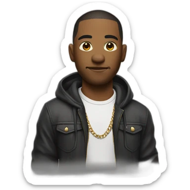 Game character hiphop sticker