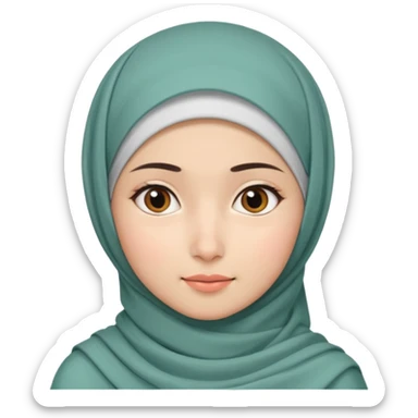 a Pakistani girl who is curious for Knowledge about Hong Kong and China, disscussion with lots of friends sticker