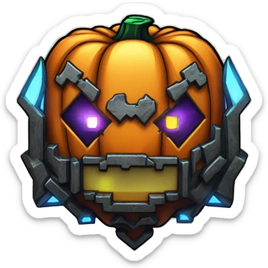 minecraft pumpkin halloween badge medal cyberpunk pokemon fear sticker