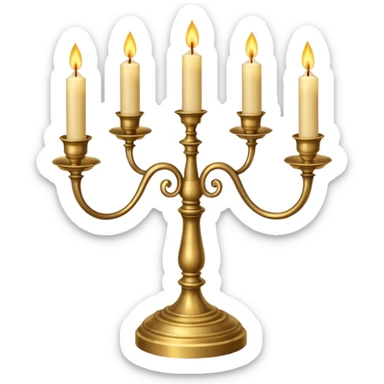 Candelabra sticker