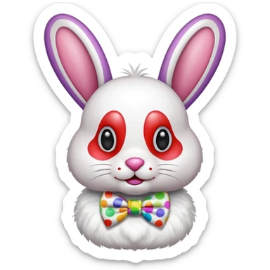 Conejo payaso sticker
