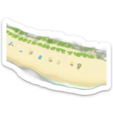 beach and sea sticker