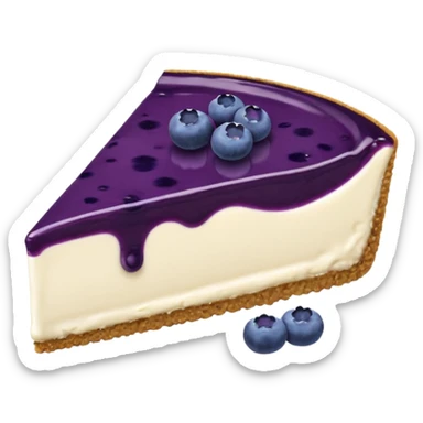 Blueberry cheesecake sticker