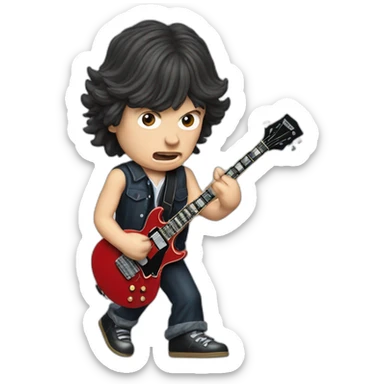 Acdc Angus Young stage sticker