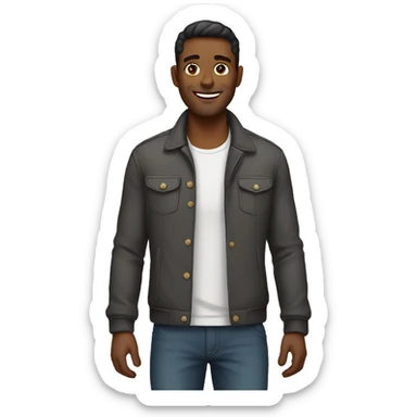 Attractive man who is a father  sticker