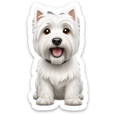West Highland White terrier  sticker