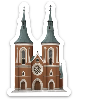saint peter cathedral riga la sticker