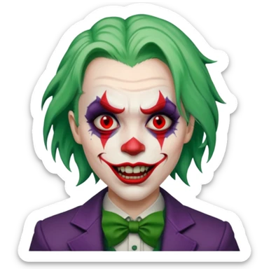 terrifying arkham joker sticker