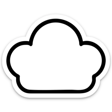 облако 4 выступами sticker