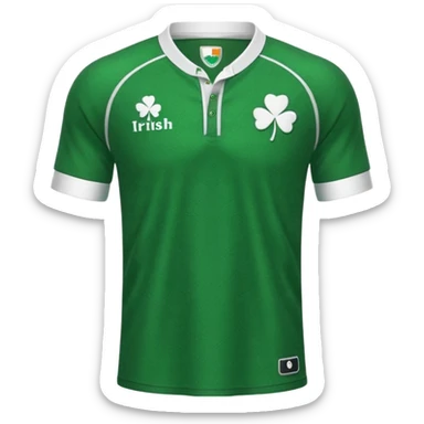 Irish rugby jersey sticker