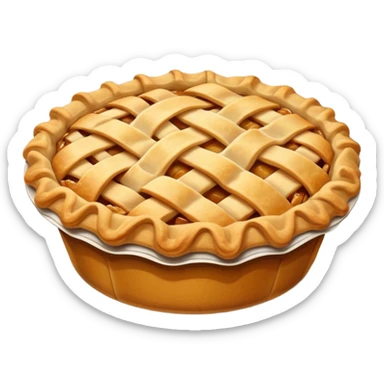 Apple pie in sleeve sticker