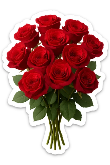 bouquet of  roses , remove background sticker