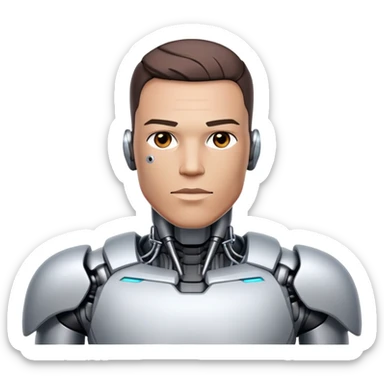 6 software cyborg man made with IrresistibleOffer.ai + Persuasions.Ai + Rank1.com + Panel Rank + Josh King Madrid sticker