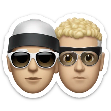 Pet Shop Boys music duo sticker