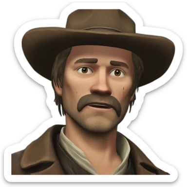 Artur morgan de red dead rédemption 2 sticker