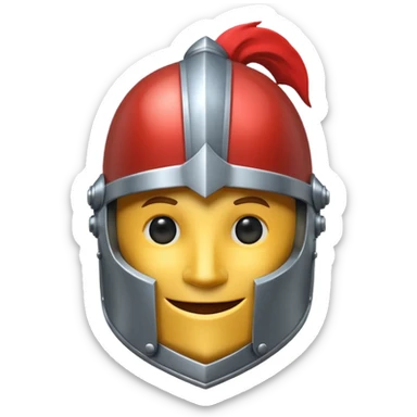 Emoticone Chevalier sticker
